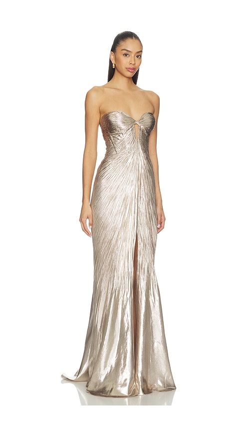 Mirren Dress in Metallic Silver. - size 40/8 (also in 42/10) - Maria Lucia Hohan - Modalova