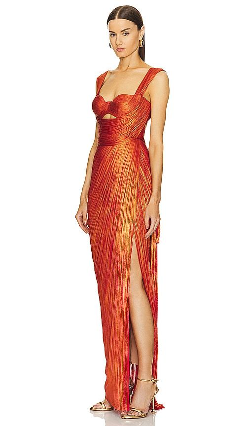 Margaux Gown in Orange. - size 40/8 (also in 38/6) - Maria Lucia Hohan - Modalova