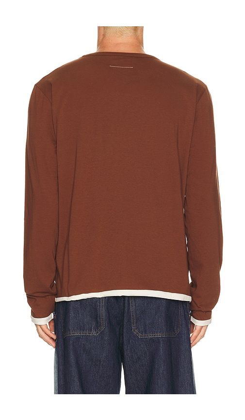Long-Sleeved Top in Brown. - size L (also in M, S, XL/1X) - MM6 Maison Margiela - Modalova