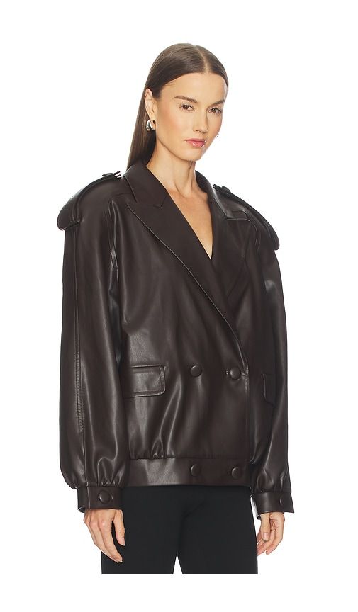 Cindy Bomber Jacket in Brown. - size S (also in XS) - MARIANNA SENCHINA - Modalova