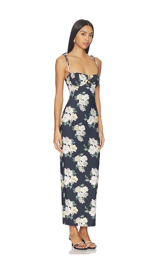 Petal Long Slip Dress in Black. - size L (also in M) - Montce - Modalova