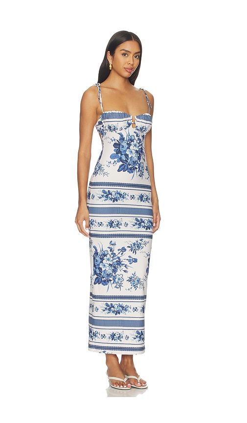 Trois Long Slip Dress in Blue. - size L (also in M, XL) - Montce - Modalova