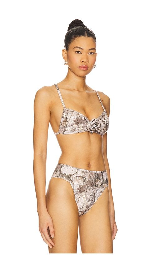 Devin Rosa Bikini Top in Taupe. - size S (also in XS) - Montce - Modalova