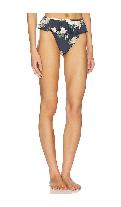 Tamarindo Ruffle High Waist Bikini Bottom in Black. - size S (also in XS) - Montce - Modalova