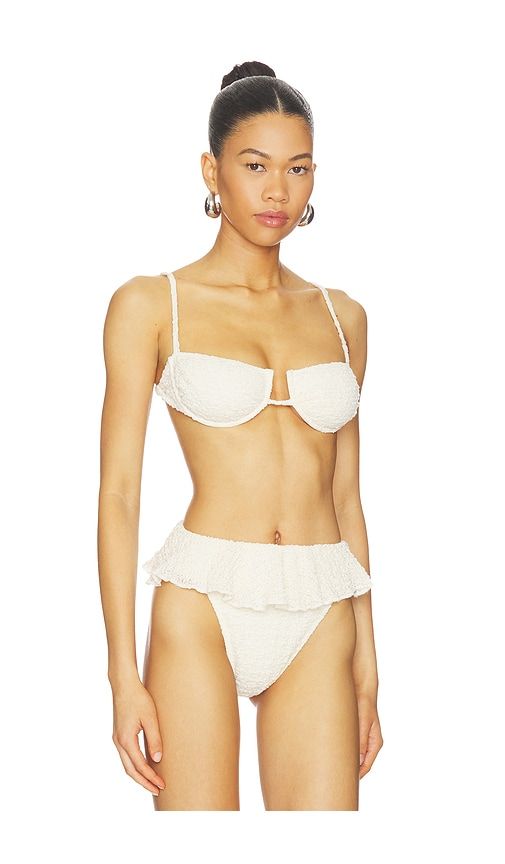 X Elsa Hosk Simonette Bikini Top in Beige. - size L (also in M, S, XL, XS) - Montce - Modalova