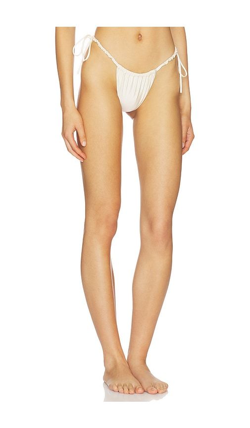 X Elsa Hosk Brasil Side Tie Bikini Bottom in Cream. - size L (also in M, S, XL, XS) - Montce - Modalova