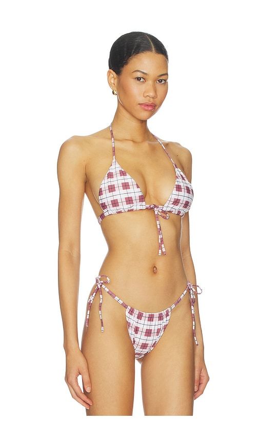 Emma Bikini Top in Burgundy. - size L (also in M, S, XL, XS) - Montce - Modalova