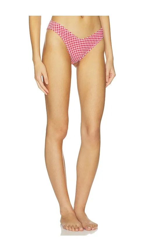 Lulu Bikini Bottom in Red. - size L (also in M, S, XL, XS) - Montce - Modalova