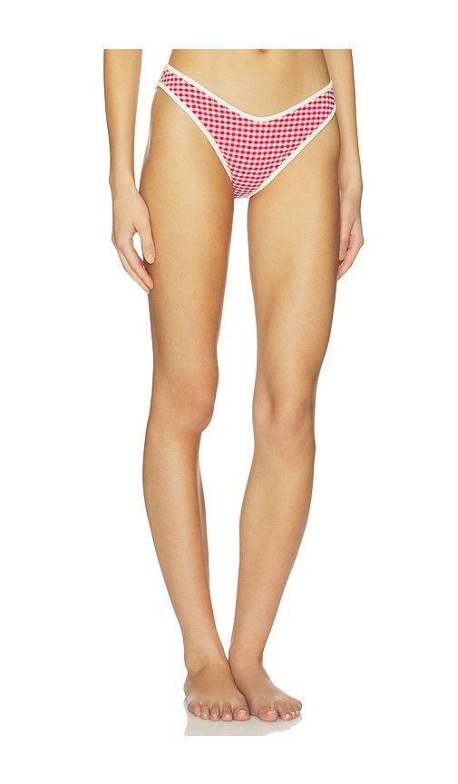 Lulu Bikini Bottom in Red. - size L (also in M, S, XL, XS) - Montce - Modalova