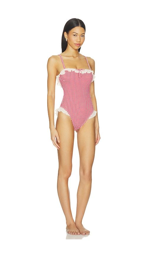 Jacelyn Ruffle One-piece in Red. - size L (also in M) - Montce - Modalova