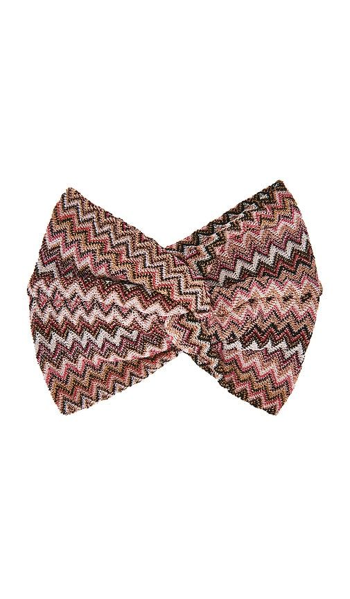 Headband in Pink Chevron Multi in Burgundy - Missoni - Modalova