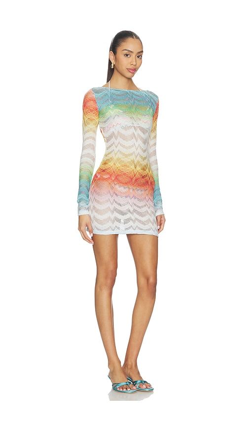 Long Sleeve Mini Dress in Blue,Orange. - size 38 (also in 40) - Missoni - Modalova