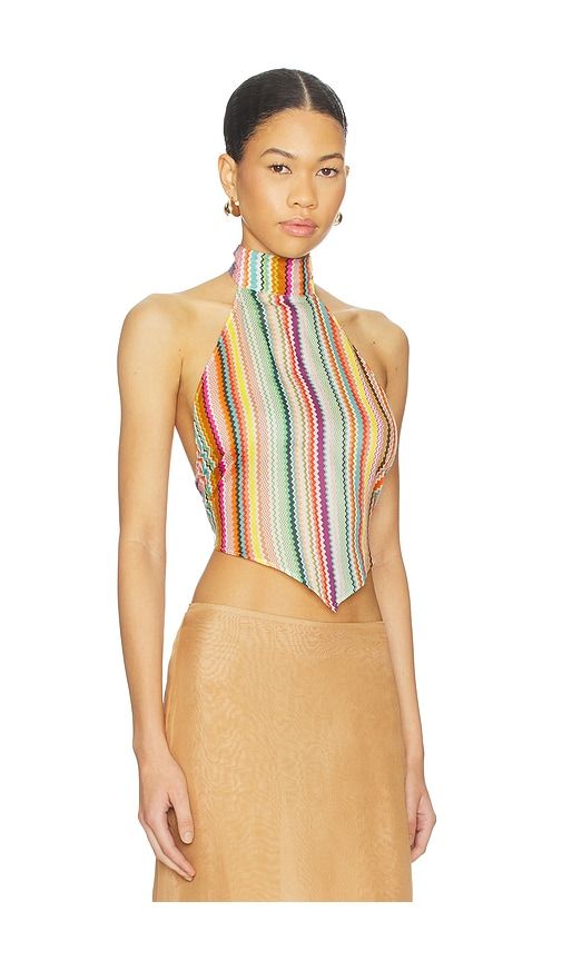Halter Top in Orange,Blue. - size L (also in M) - Missoni - Modalova