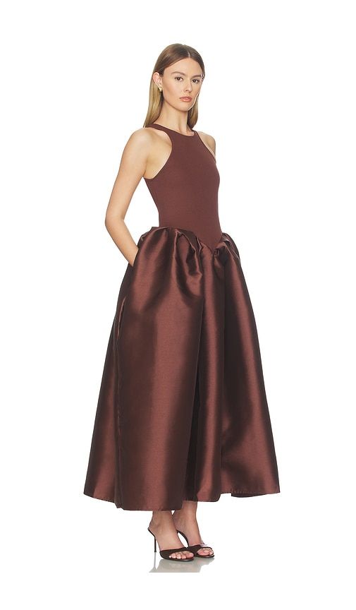 Heavy Satin Princess Dress in Metallic Bronze. - size L (also in XS) - Marques ' Almeida - Modalova