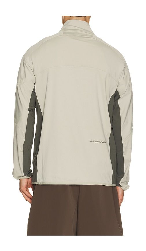 Zip Tech Mid Layer in Grey. - size L (also in S, XL/1X) - Manors Golf - Modalova