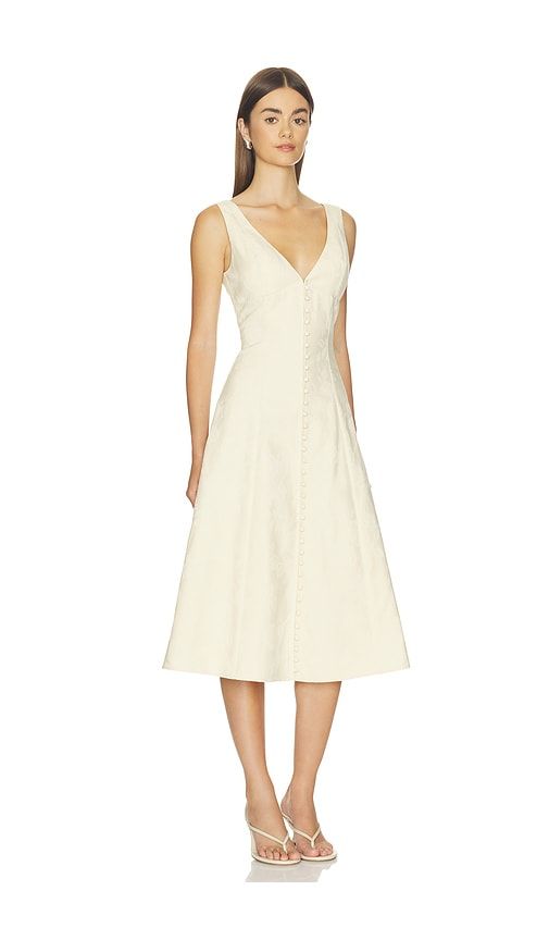 Dinner's At Six Dress in Neutral. - size L (also in S, XS) - Mirror Palais - Modalova
