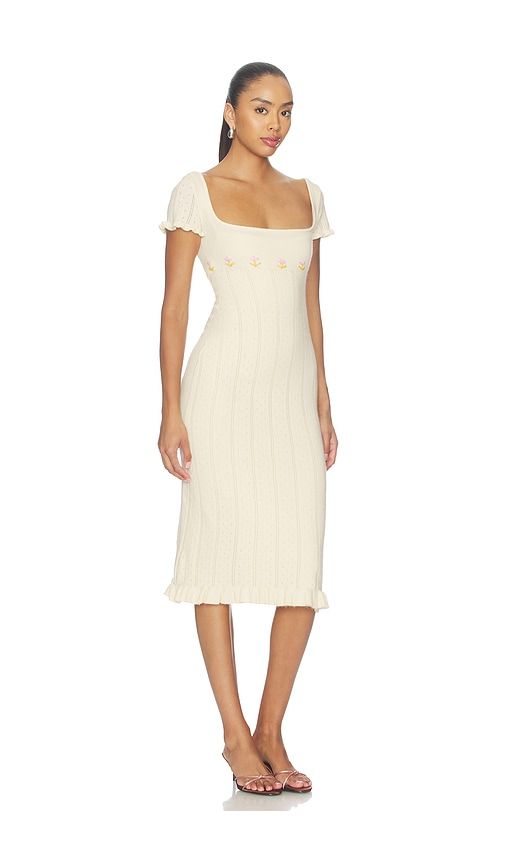Tulip Midi Dress in Yellow. - size L (also in M, S) - Mirror Palais - Modalova