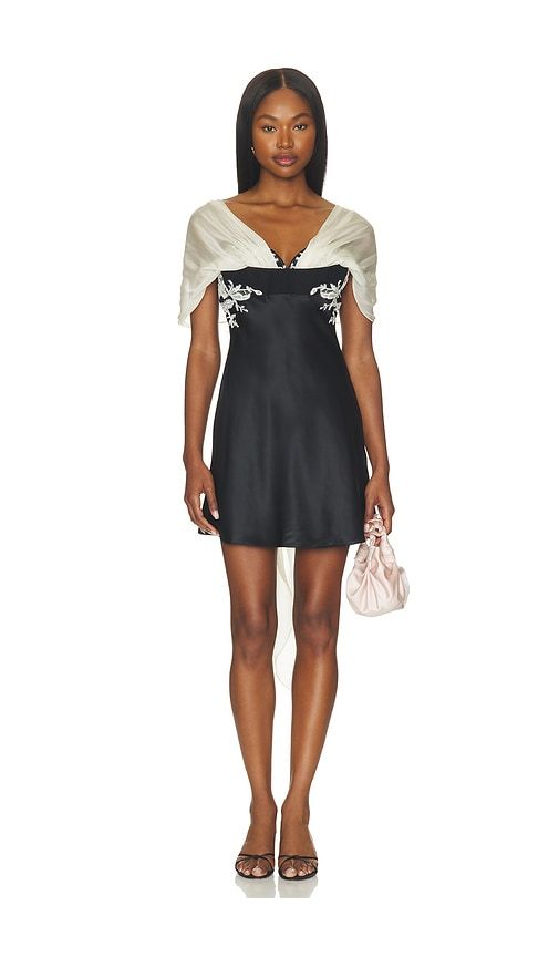 Belle De Jour Mini Dress in Black. - size L (also in M, S, XS) - Mirror Palais - Modalova