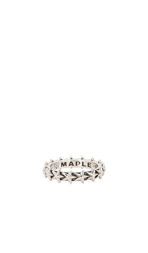 Star Ring in Metallic Silver. - size 9 (also in 10, 11, 8) - MAPLE - Modalova