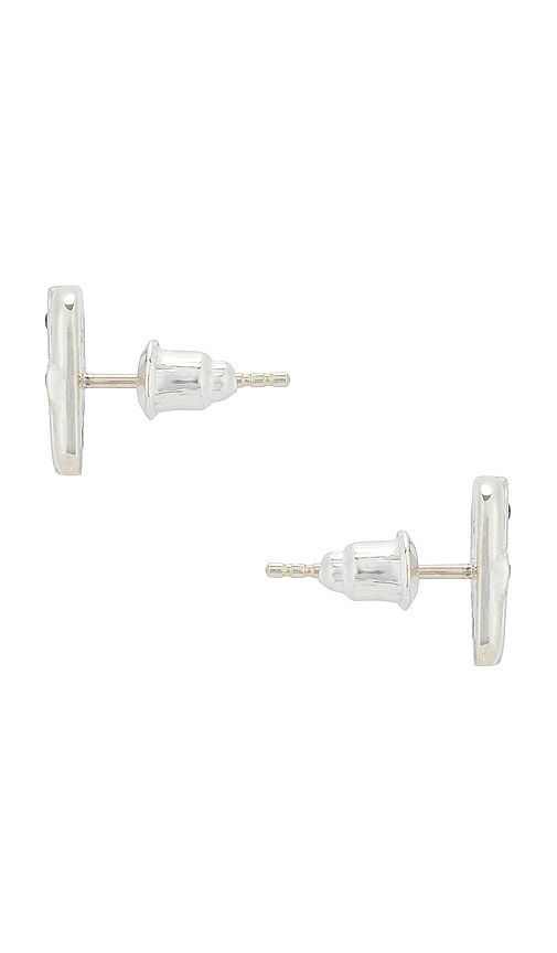 Cross Earrings in Metallic Silver - MAPLE - Modalova