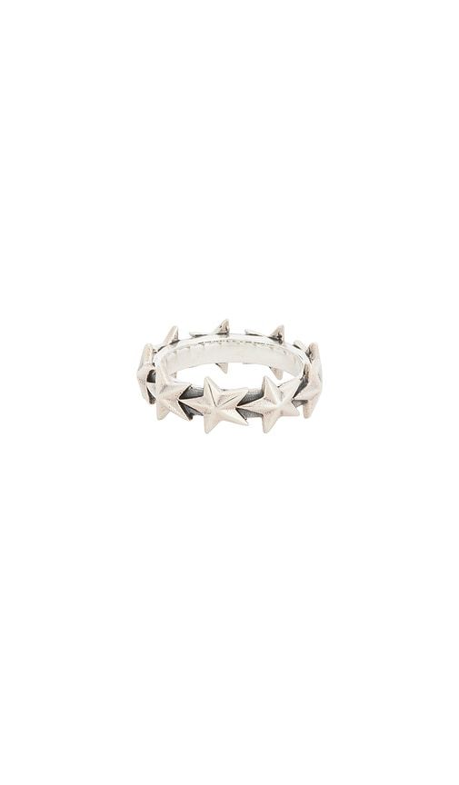 Star Ring Medium in Metallic Silver. - size 7 (also in 8) - MAPLE - Modalova