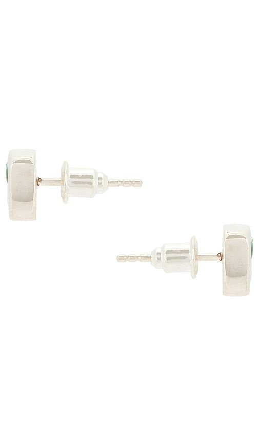 Smiley Earrings in Metallic Silver - MAPLE - Modalova