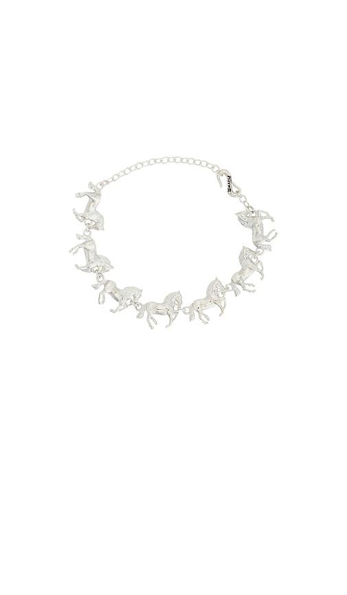 Stampede Bracelet (Adjustable Size) in Metallic Silver - MAPLE - Modalova