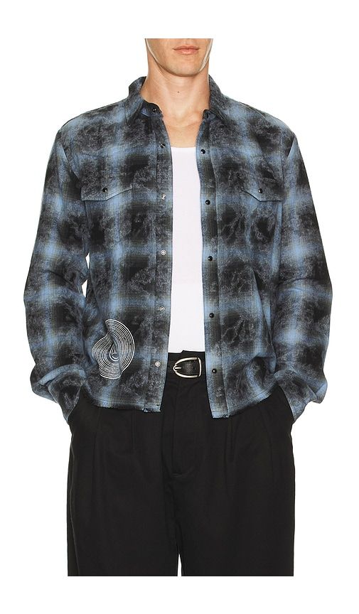 Flannel Shirt in Blue. - size L (also in M, S, XL/1X, XXL/2X) - Midnight Rodeo - Modalova