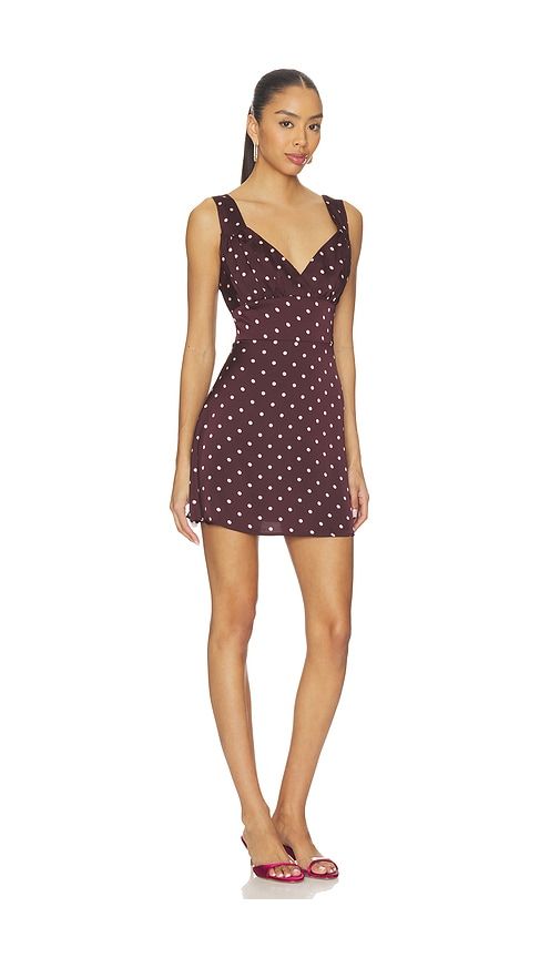 Chrissa Mini Dress in Burgundy. - size S (also in XS) - MADISON THE LABEL - Modalova