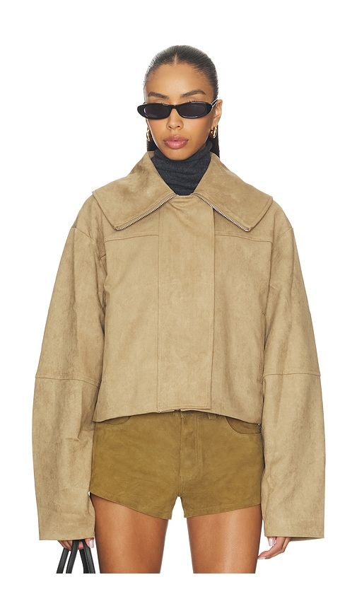 Solene Jacket in Tan. - size M (also in S) - MADISON THE LABEL - Modalova