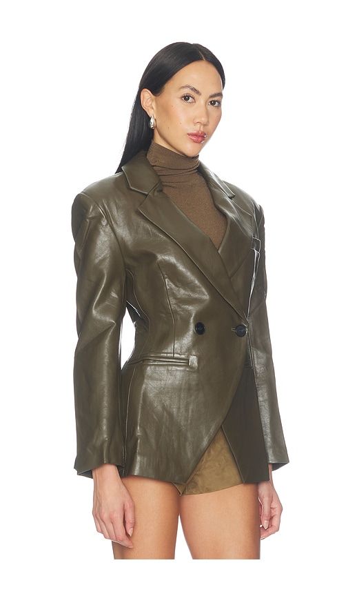 Layla Blazer in Olive. - size M (also in S, XS) - MADISON THE LABEL - Modalova