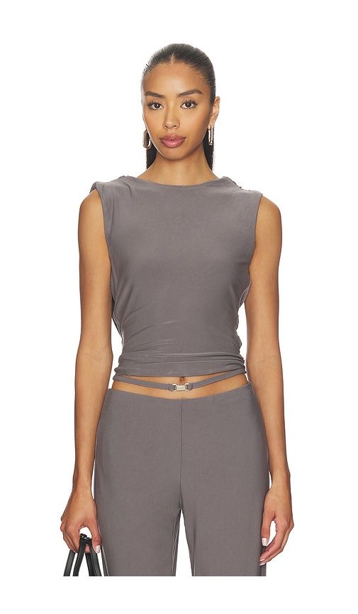 Kayson Top in Grey. - size L (also in M, S, XS) - MADISON THE LABEL - Modalova