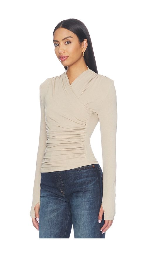 Adalia Top in Beige. - size L (also in M, S, XS) - MADISON THE LABEL - Modalova