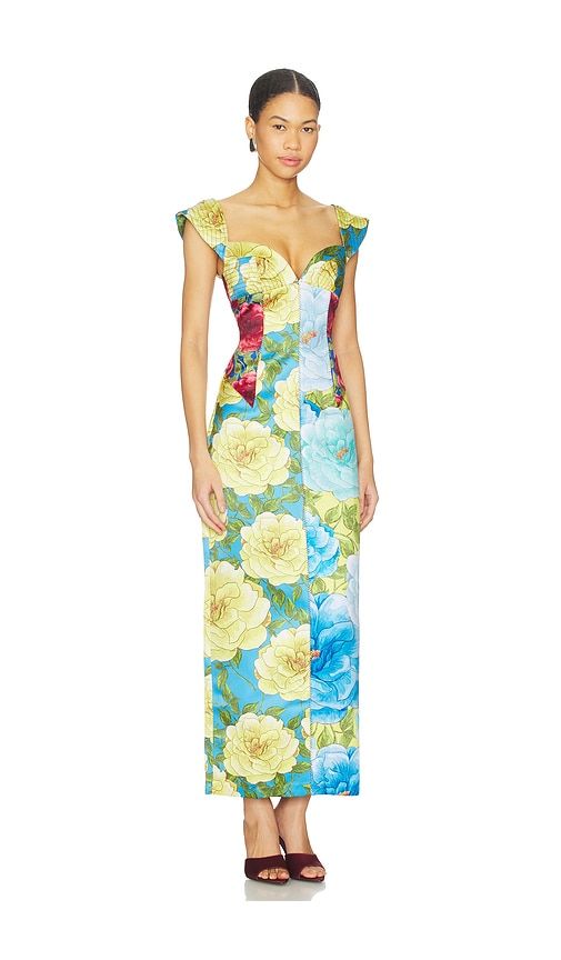 Celine Dress in Blue,Yellow. - size S (also in XS) - Muma World - Modalova
