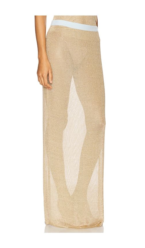 Long Skirt in Metallic Gold. - size L (also in M) - Muma World - Modalova