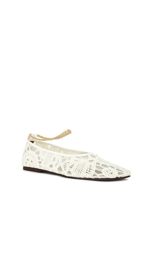 Augusta Ballet Flat in White. - size 36 (also in 36.5, 37, 37.5, 38, 38.5, 39, 39.5, 40) - Maria Luca - Modalova