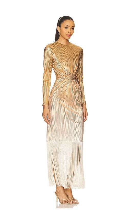 Santa Maria Dress in Metallic Gold. - size M (also in S) - Mayle Vasquez - Modalova