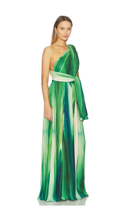 Affluent Maxi Dress in Green. - size S (also in XS) - Mayle Vasquez - Modalova