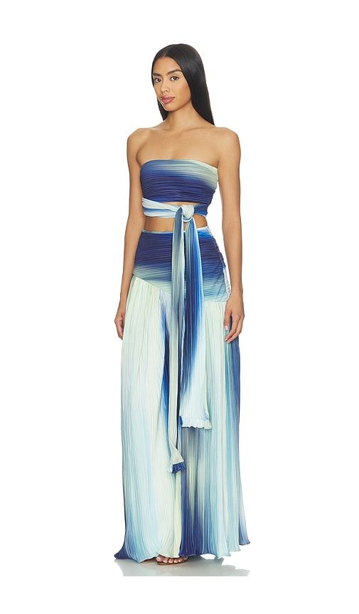 Caliente Crop Top in Blue,Green. - size L (also in M, XL) - Mayle Vasquez - Modalova