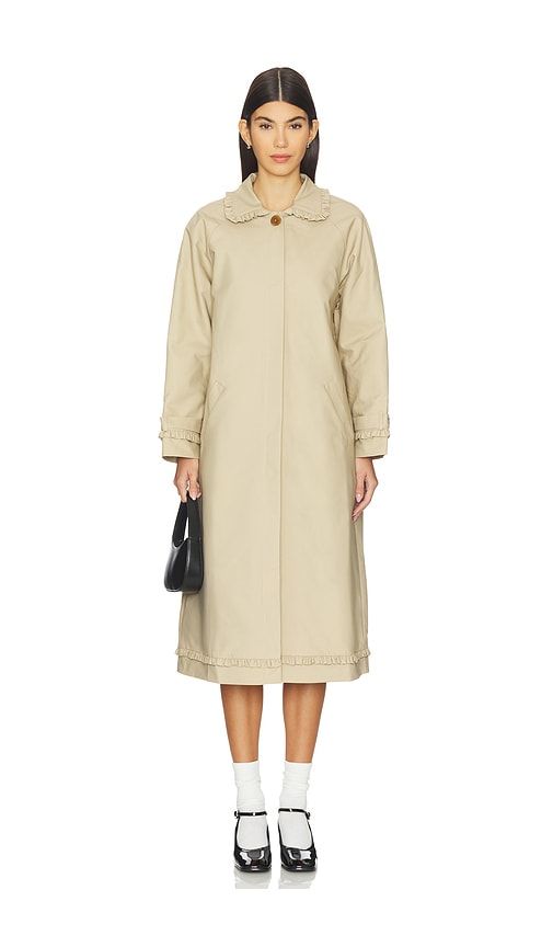 Tailored Gather Trench Coat in Neutral. - size M/L (also in XL/XXL) - My Mum Made It - Modalova