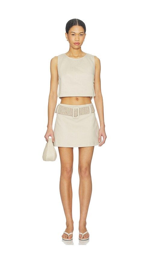 Alba Denim Skirt in . Taglia L. Also in M, S - My Beachy Side - Modalova