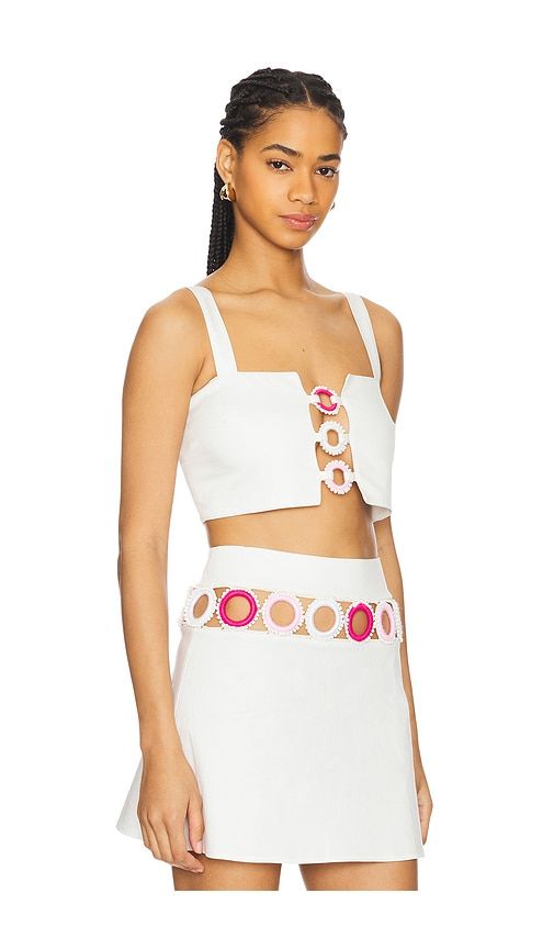 X REVOLVE Square Neck Crop Top in White. - size M (also in L, S) - My Beachy Side - Modalova