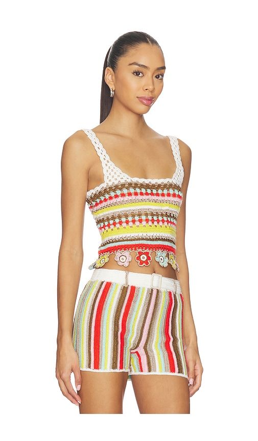 Noa Hand-crocheted Top in White. - size L (also in M, S) - My Beachy Side - Modalova