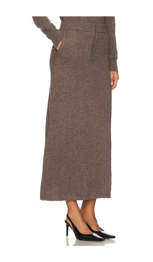Cashmino Tailored Skirt in Grey. - size L (also in M, S, XS) - NAADAM - Modalova