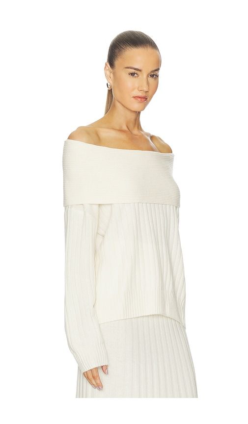 Premium Cashmino Ribbed Draped Top in . - size L (also in M, S) - NAADAM - Modalova