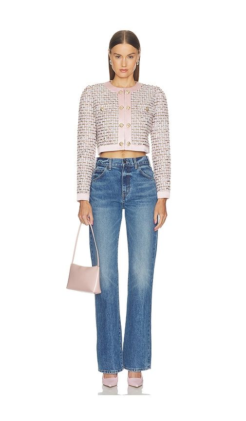 Remy Pink Jacket in . Size 10/L. Also in 2/XS, 4/S, 6/SM, 8/M - Nadine Merabi - Modalova