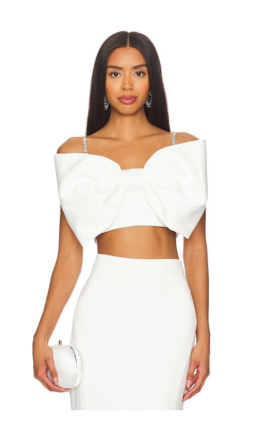 Structured Bow Top in . - size 2/XS (also in 4/S, 6/SM, 8/M) - Nadine Merabi - Modalova