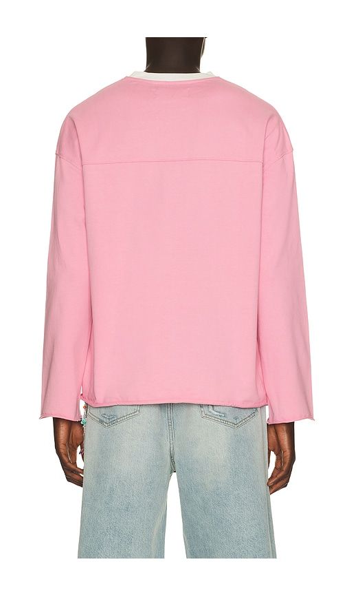 Varsity Logo Long Sleeve Shirt in Pink. - size S (also in XXL/2X) - Nahmias - Modalova