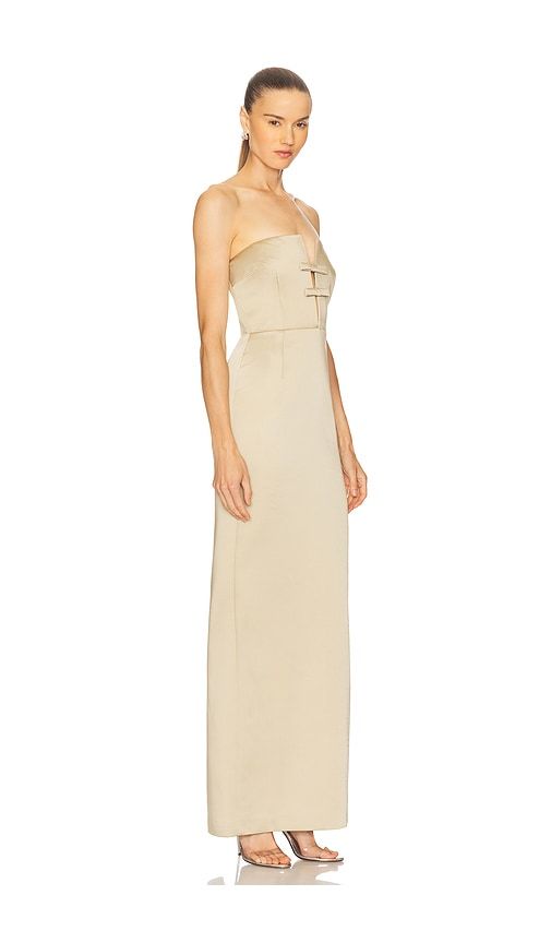 Noa Maxi Dress in Ivory. - size 34/2 (also in 36/4, 38/6, 40/8) - The New Arrivals by Ilkyaz Ozel - Modalova