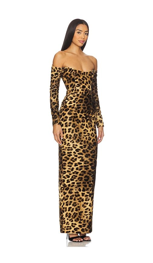 Farah Cotton Maxi Dress in Brown. - size 34/2 (also in 40/8) - ILKYAZ OZEL - Modalova